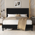 Black Queen Bed Frame with Headboard G411