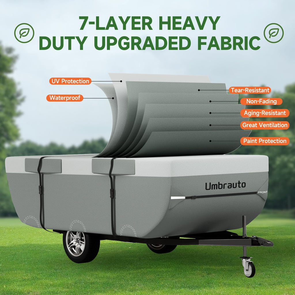 14-16ft Waterproof Breathable Ripstop Pop Up Camper Cover J48212