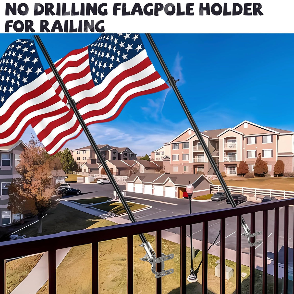 Aluminum Flag Pole Bracket for 1" Diameter Flagpole K673