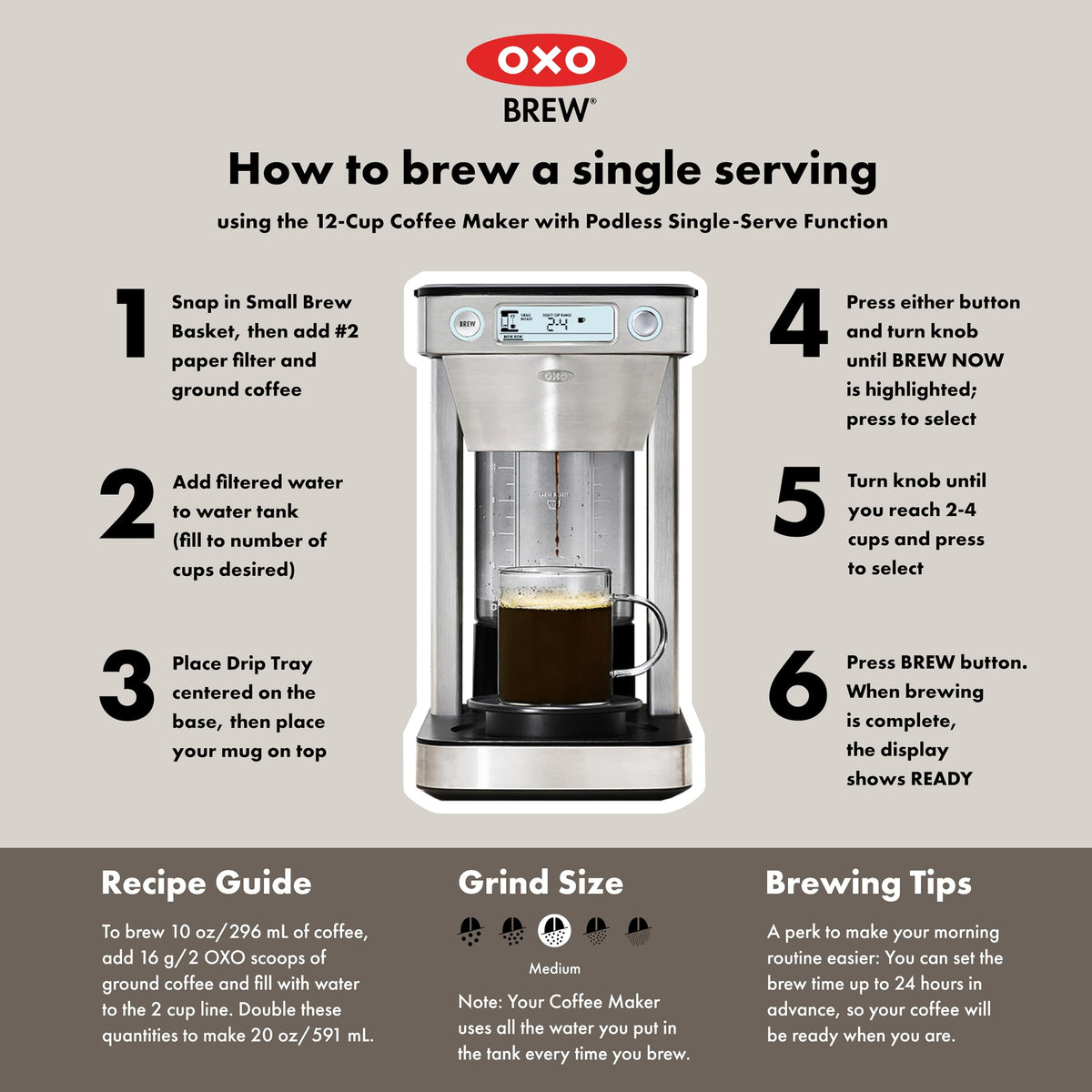 12-Cup Coffee Maker with Single-Serve Function H839