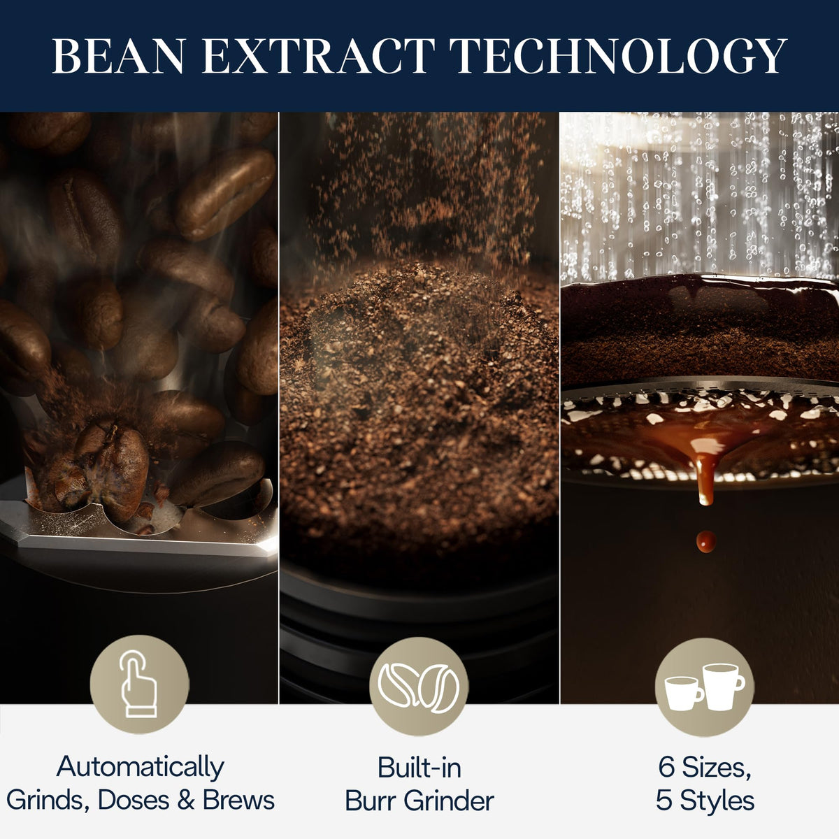 Drip Coffee Maker with Built-In Grinder N803