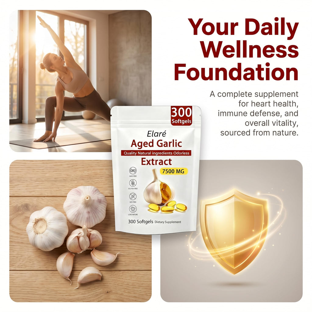 Odorless Organic Garlic Extract Capsules 300 Softgels Q491