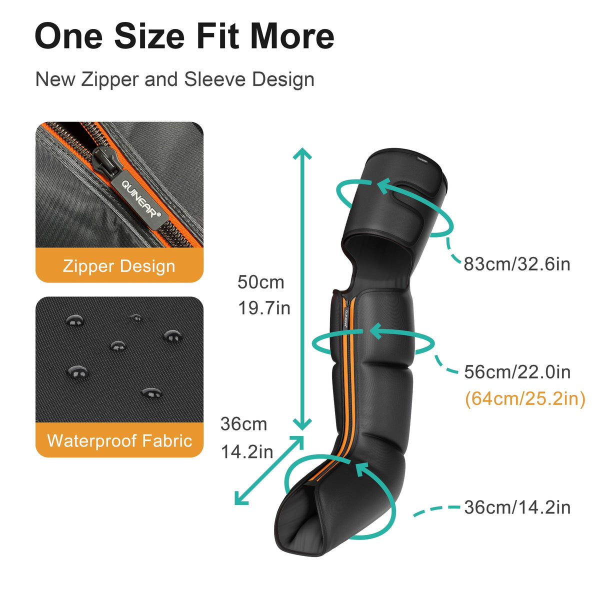 Cordless Rechargeable Leg Air Compression Massager B736