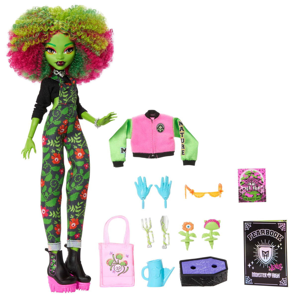 Monster High Venus McFlytrap Fearbook Doll with Accessory Set R4372