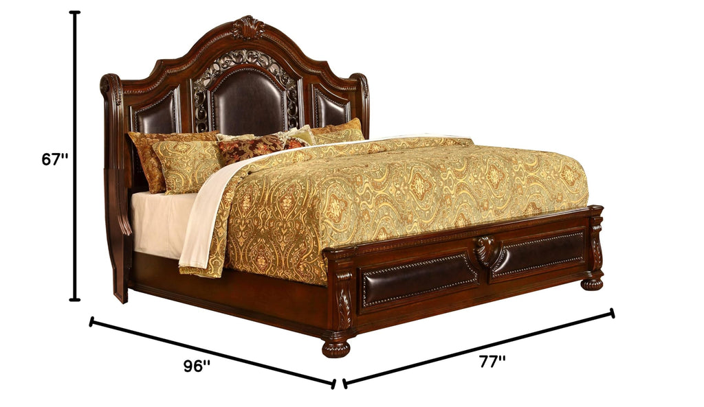 Cherry California King Wood Bed Frame K1650
