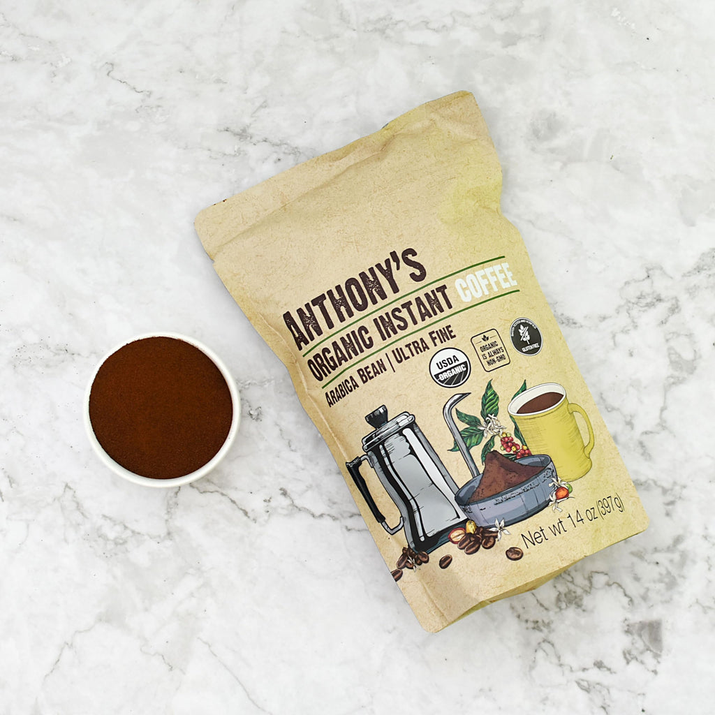 Organic Instant Coffee, 14 oz, Arabica, Gluten Free R9201