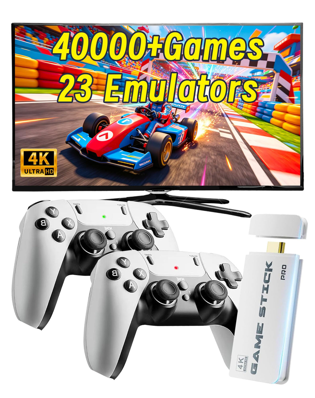 Retro Gaming Console Stick with 4K HDMI R8624