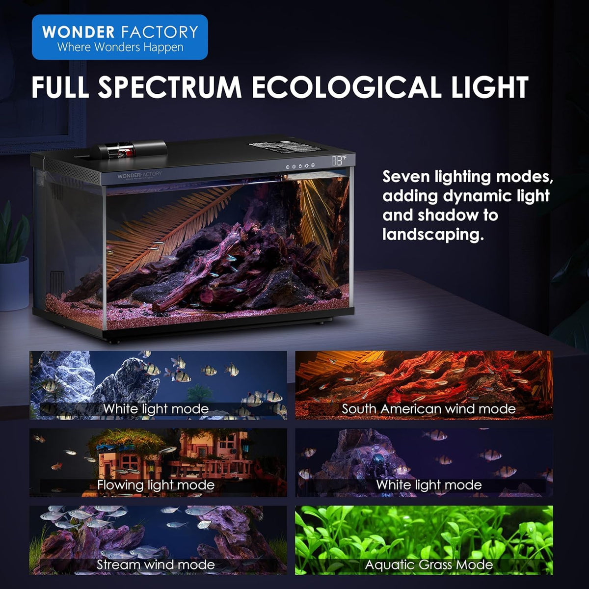 5 Gallon Smart Glass Aquarium Starter Kit H47885