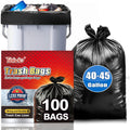 Black 40-45 Gallon Trash Bags 100 Count E653