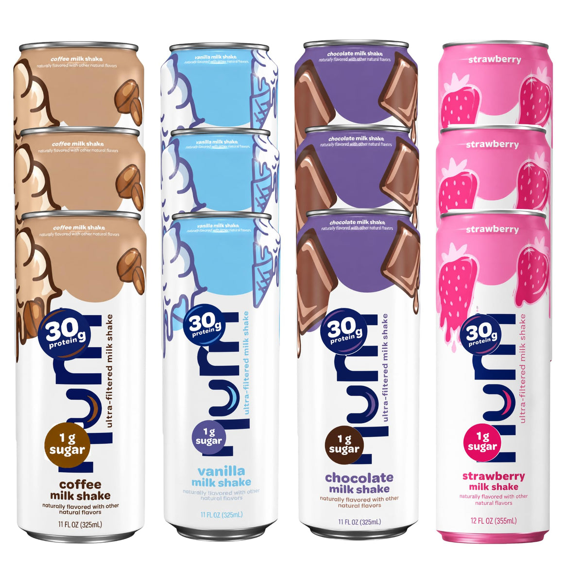 Protein Shake Variety Pack 30g Protein 12 Pack W48568