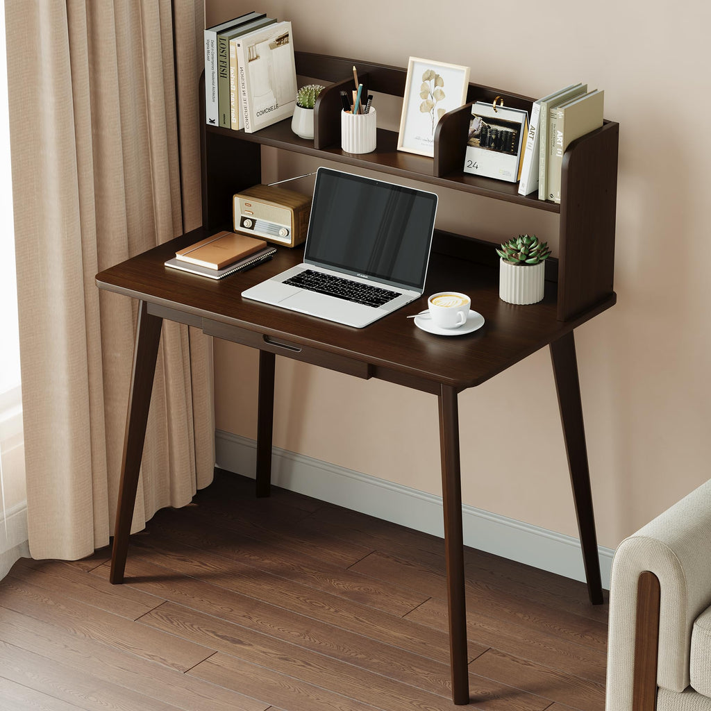 Small Writing Desk with Hutch E8256