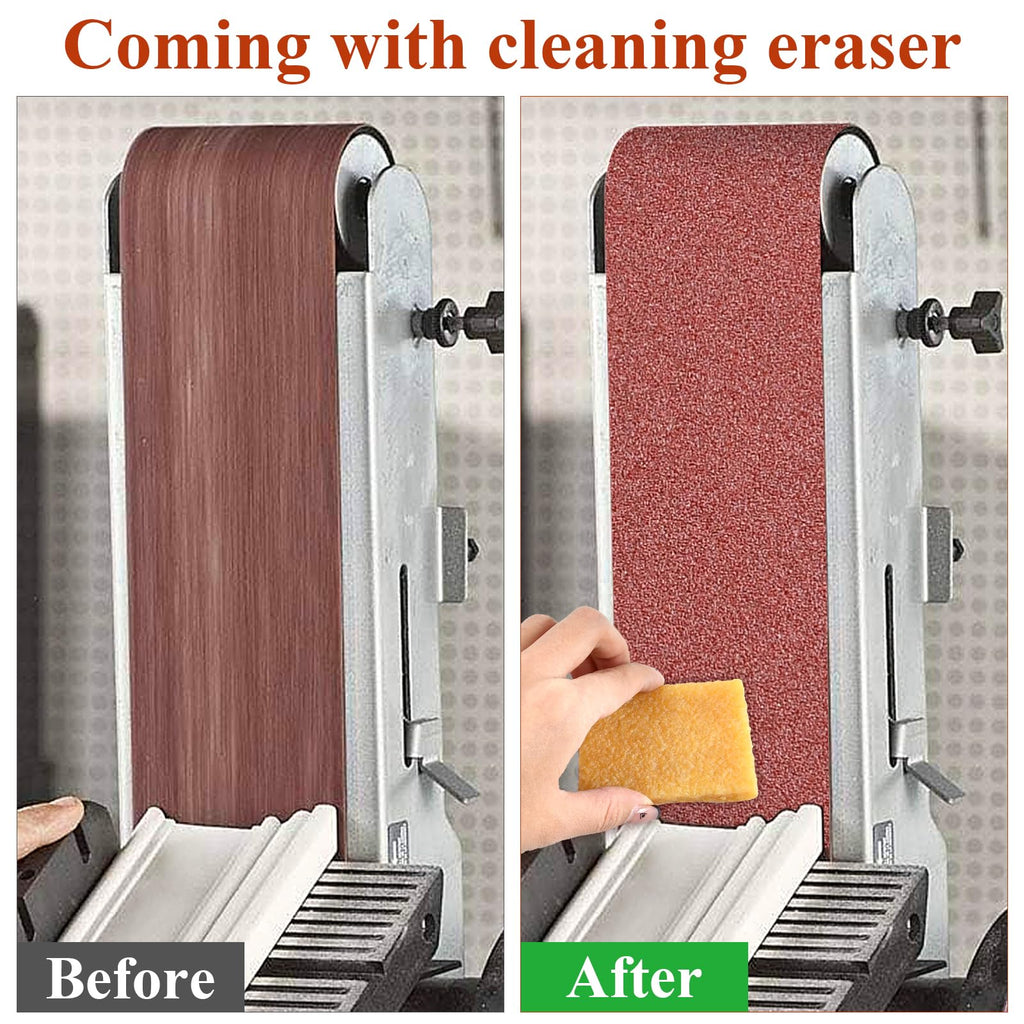 4x36 Inch Aluminum Oxide Sanding Belts and 6 Inch No-hole Sanding Discs U239