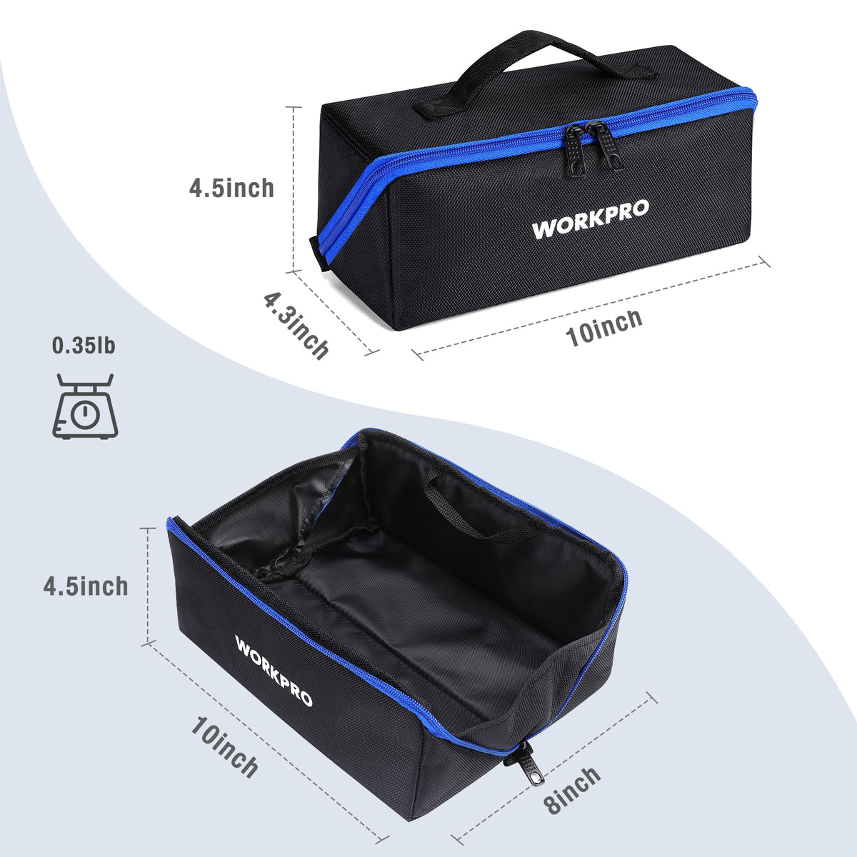 10" Zipper Tool Pouch, 3 Pack A214