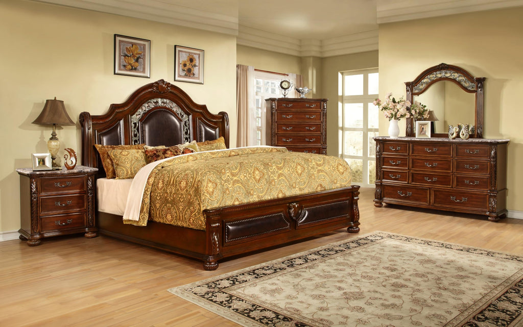 Cherry California King Wood Bed Frame K1650