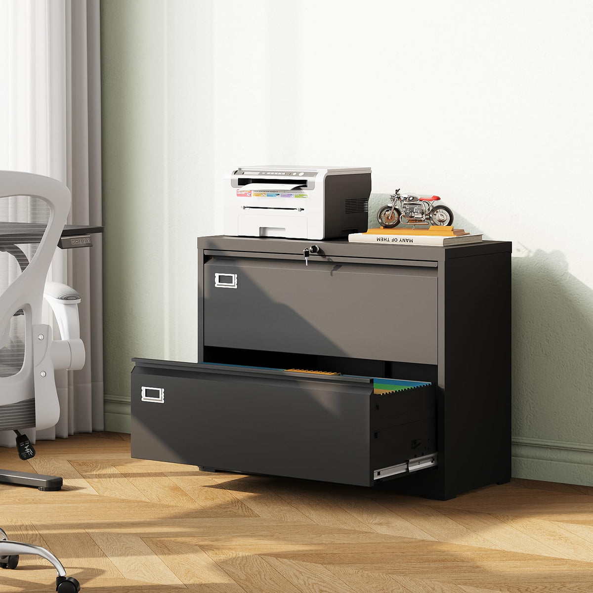 2 Drawer File Cabinet with Lock N62769