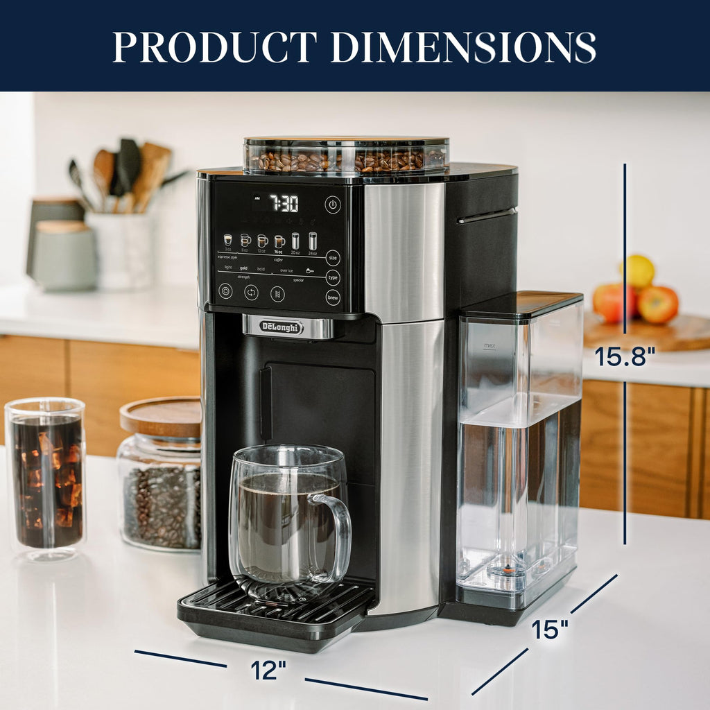 Drip Coffee Maker with Built-In Grinder N803