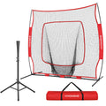 Baseball & Softball Training Net with Batting Tee, 7 x 7 ft. B3401