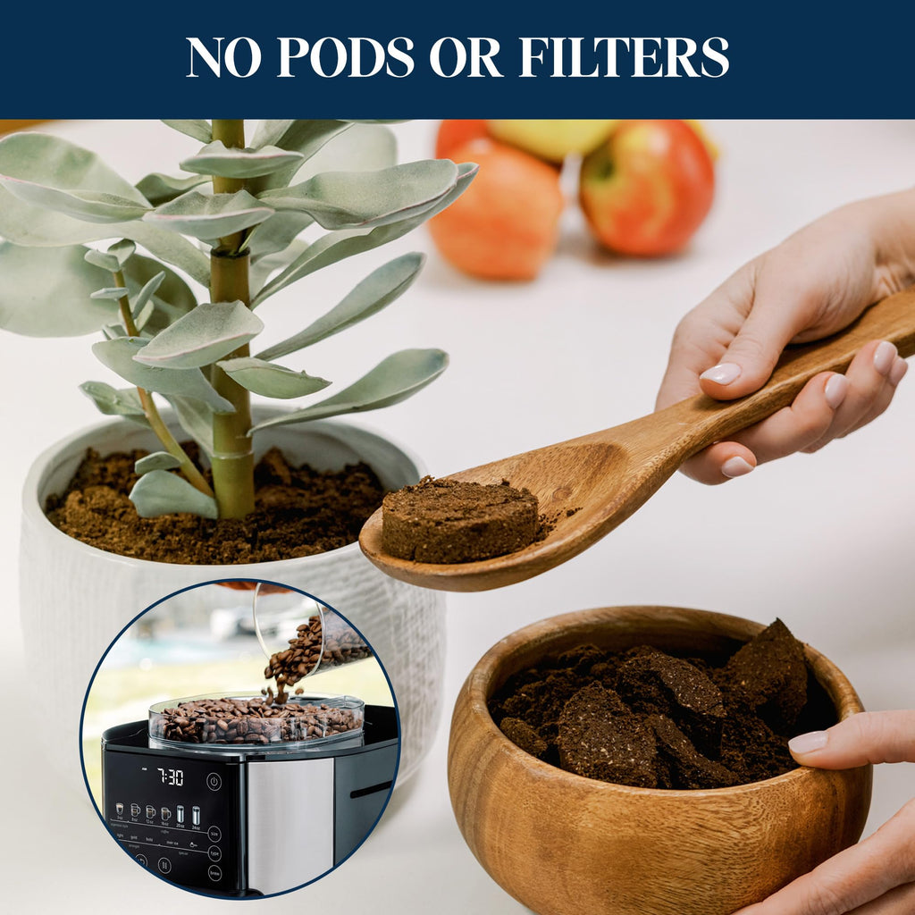Drip Coffee Maker with Built-In Grinder N803