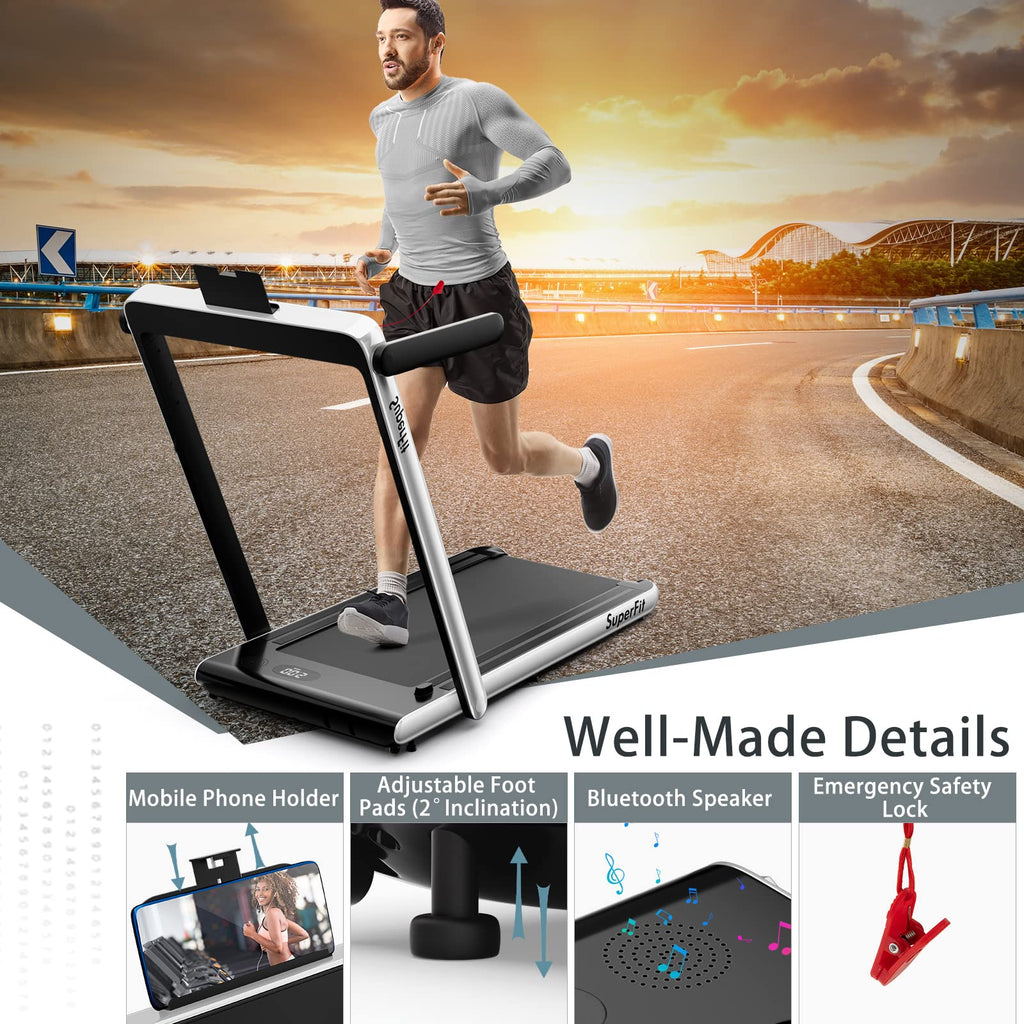 2 in 1 Folding Electric Treadmill Z466