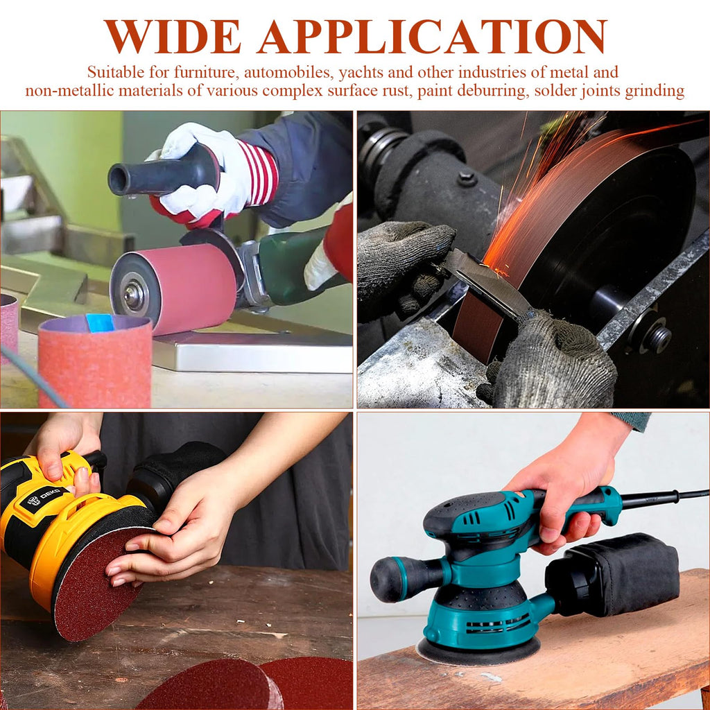 4x36 Inch Aluminum Oxide Sanding Belts and 6 Inch No-hole Sanding Discs U239