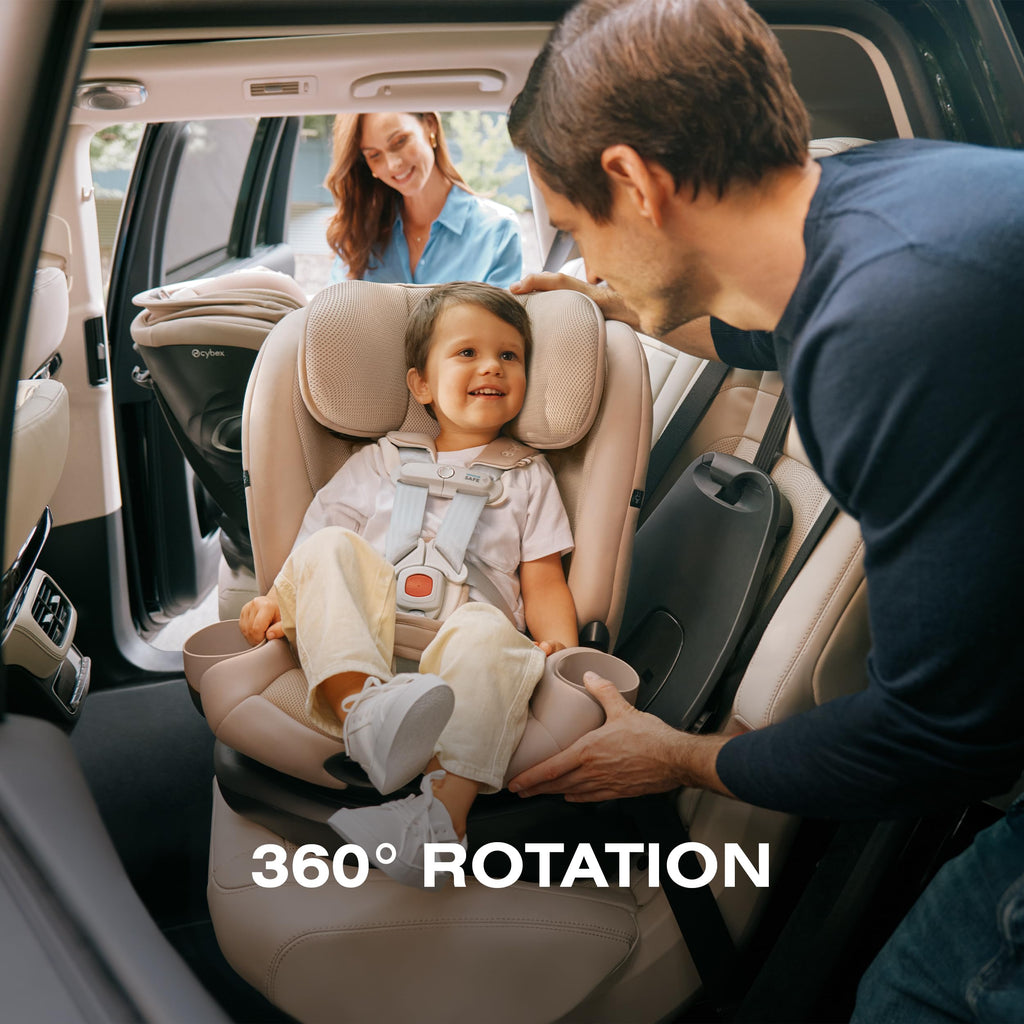 Rotating All-in-One Convertible Car Seat, Almond Beige T57182