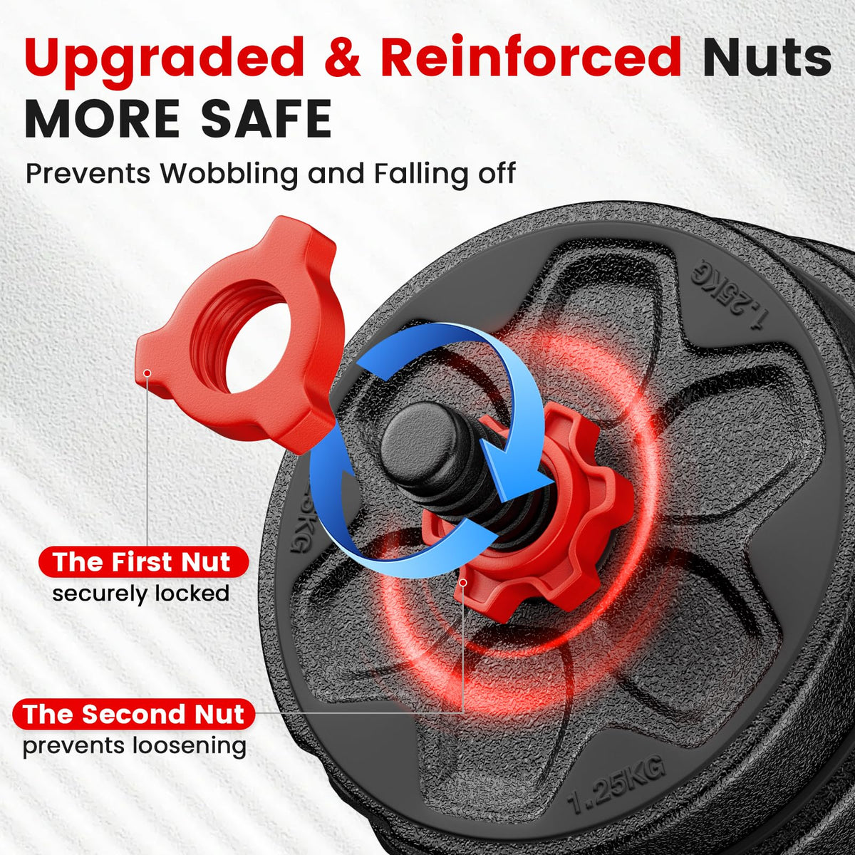 Adjustable 5-in-1 Dumbbell Set with Connector K920217