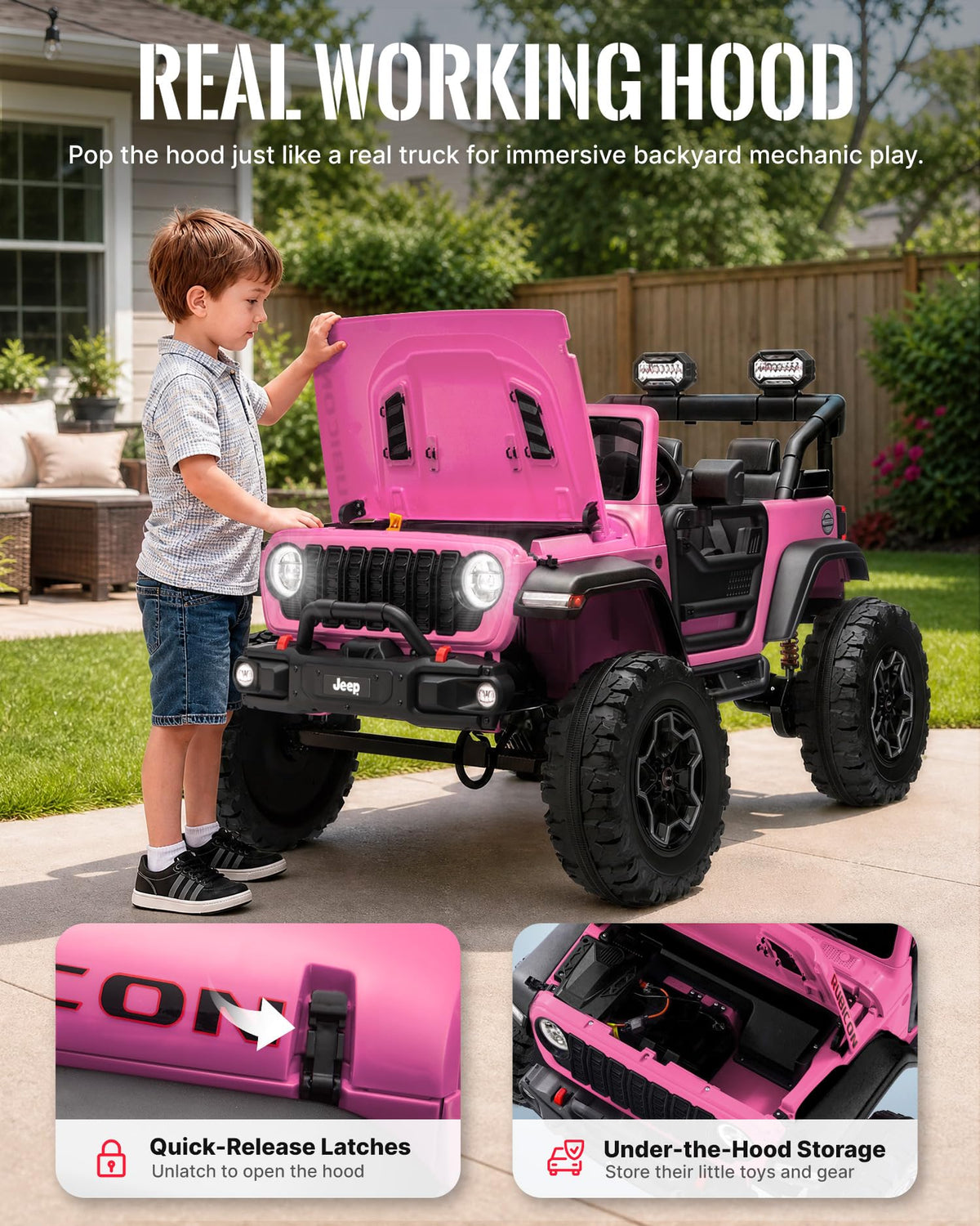 24V 2 Seater Ride on Car with Remote Control C56268
