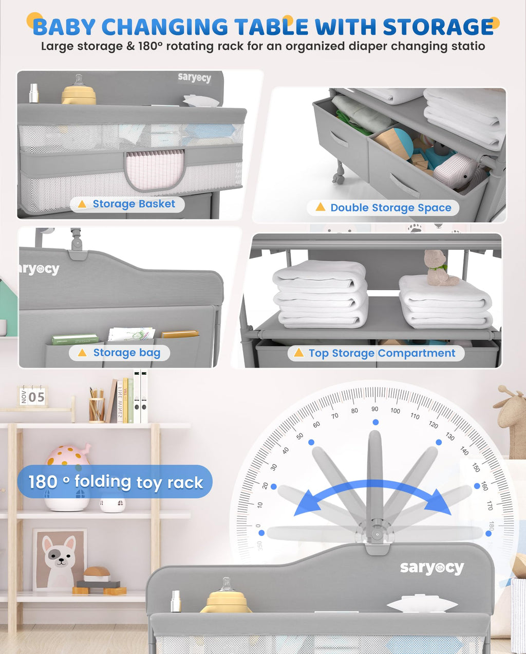 Mobile Folding Baby Changing Table A516538