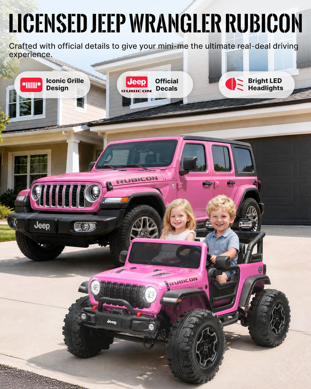 24V 2 Seater Ride on Car with Remote Control C56268