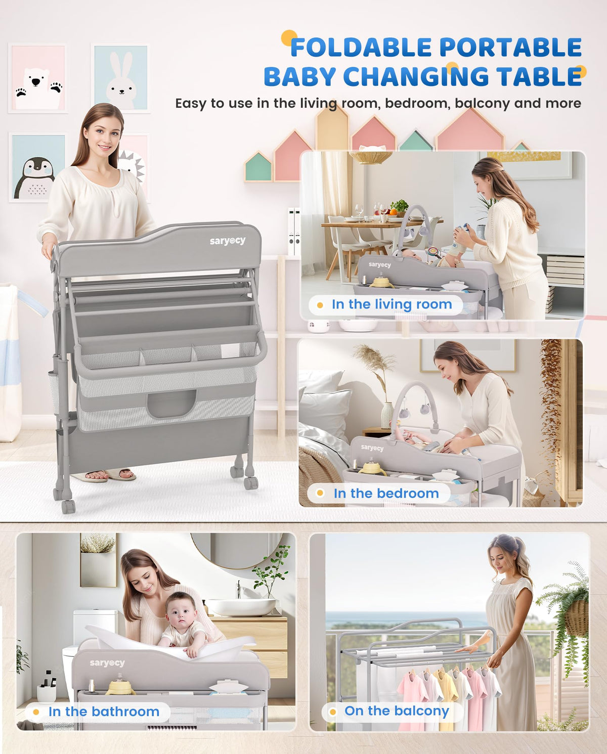 Mobile Folding Baby Changing Table A516538