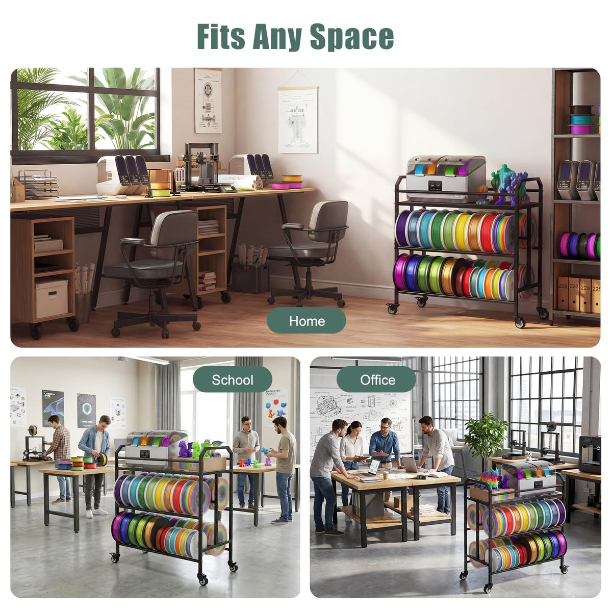 Filament Storage Rack with Wheels R36452