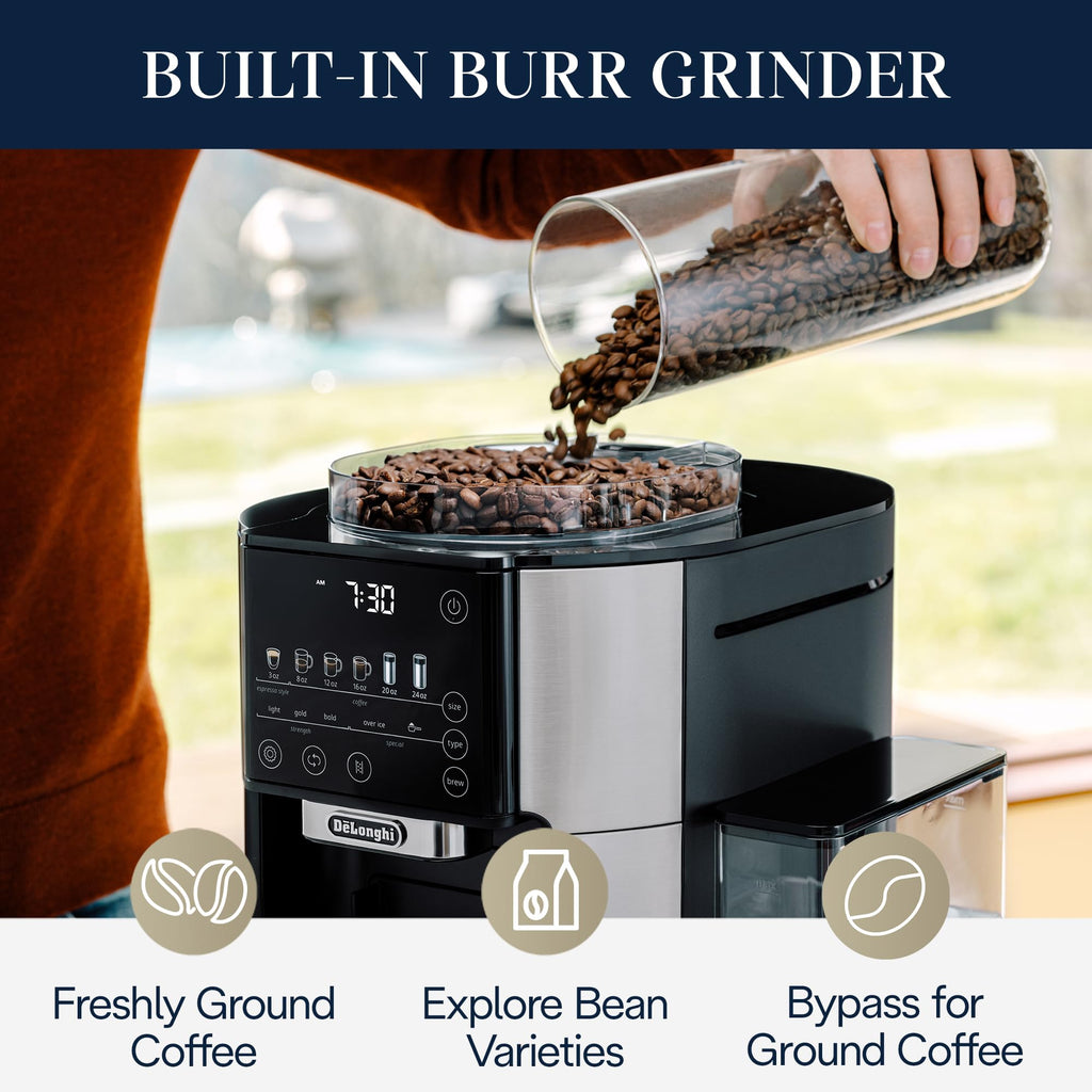 Drip Coffee Maker with Built-In Grinder N803