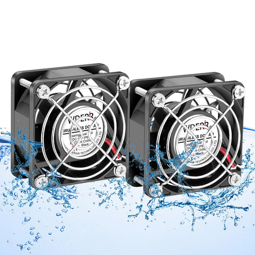 12V DC Brushless Cooling Fan 2PCS 60mm x 25mm Q7260