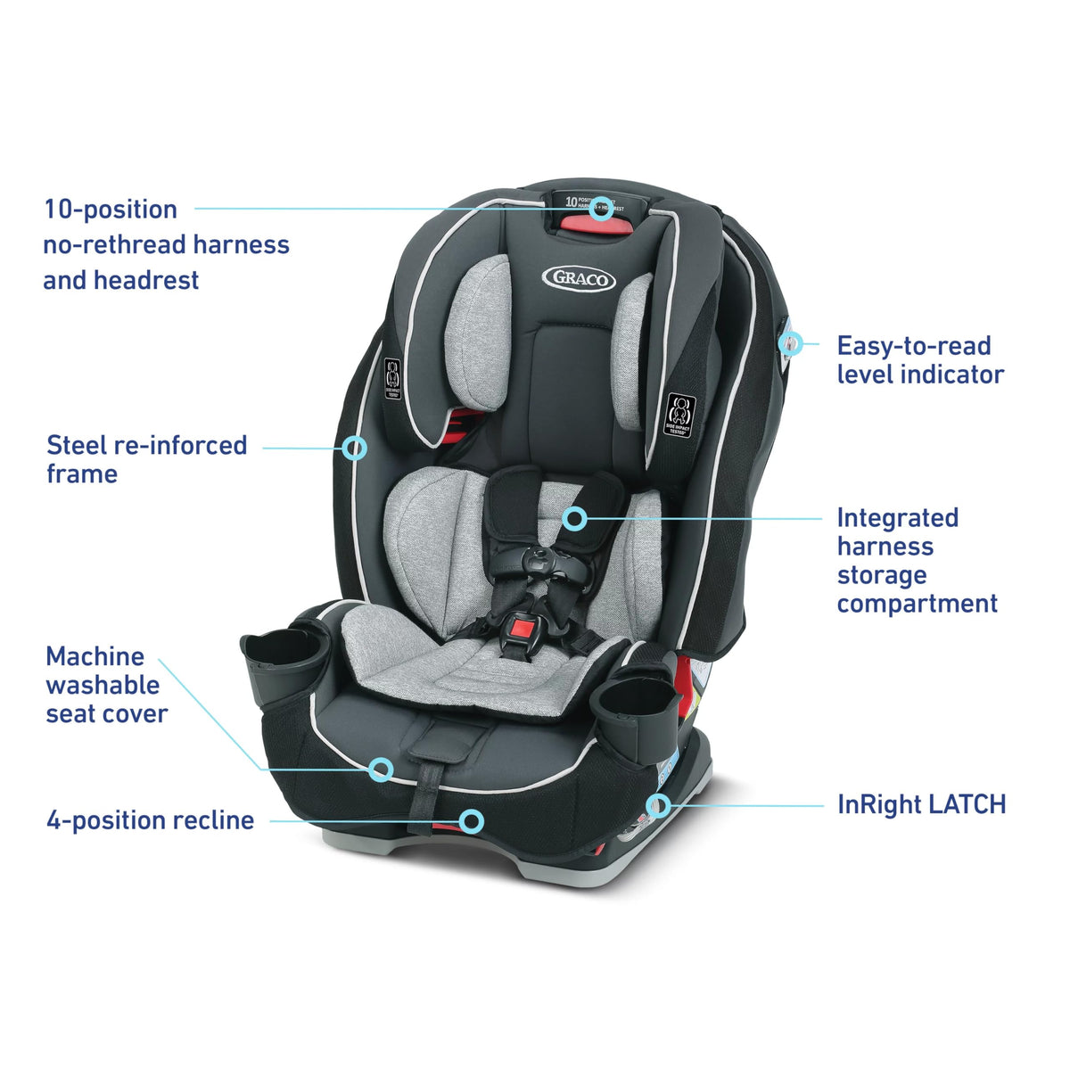3-in-1 Convertible Car Seat I9960