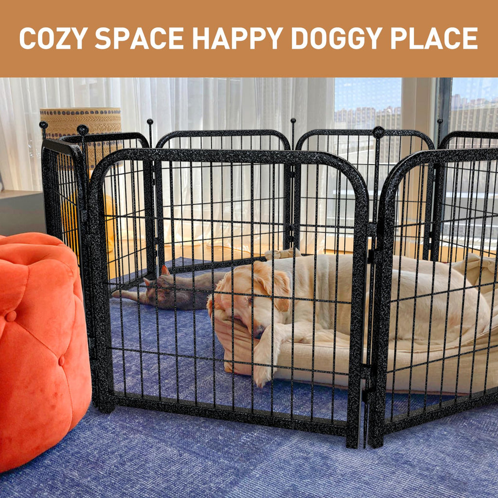 40in 16 Panels Heavy Duty Metal Dog Playpen G79031