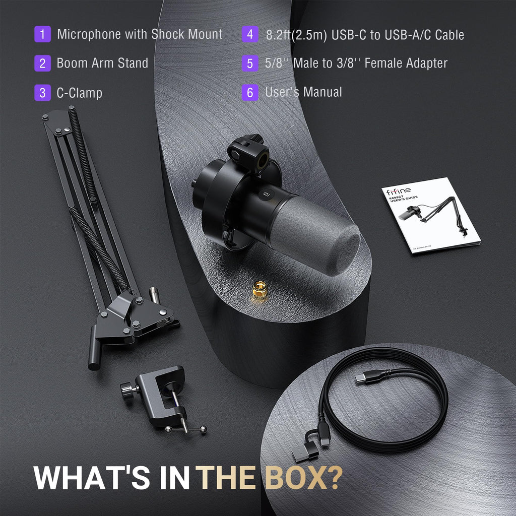 USB/XLR Dynamic Vocal Microphone Kit T2902