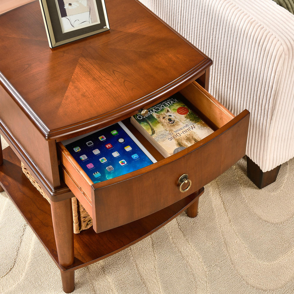Wood End Table with Drawer M612