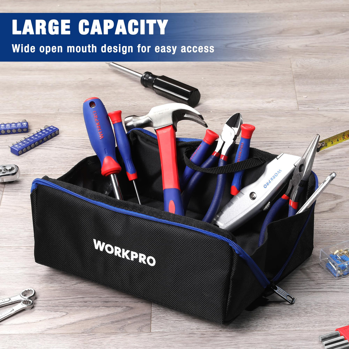 10" Zipper Tool Pouch, 3 Pack A214