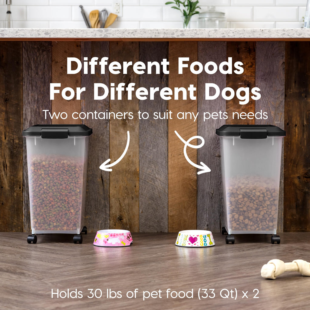 Dog Food Storage Container 2-Pack Black K808452