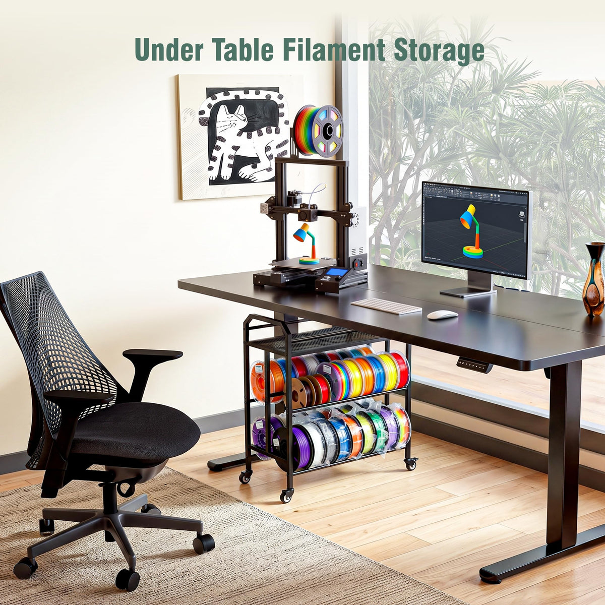 Filament Storage Rack with Wheels R36452