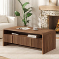 Fluted Coffee Table with Storage X715