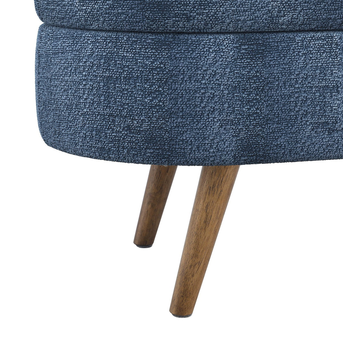 Oval Storage Bench with Rubber Wood Legs C65454